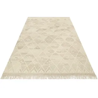 Green Looop Teppich »Vermont GL-82101« rechteckig 5 mm Höhe handgewebter Naturfaserteppich aus 80% Wolle 20% Baumwolle, Wohnzimmer Green Looop B : cm 1 Stk.