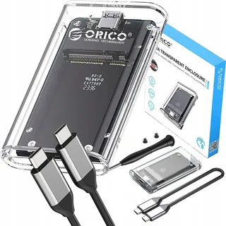 ORICO TC10-MS mSATA USB-C 3.2 5Gb/s Disk Cartridge - Transparent