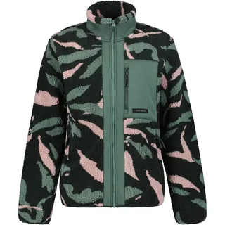 Fleecejacke ICEPEAK "ARDESE", Herren, Gr. L, grün (dunkelgrün), Obermaterial: 100% Polyester, Jacken Fleecejacke, mit Stehkragen, normale Passform, mit Reißverschlusstaschen