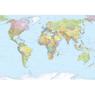 KOMAR Vlies World Map 368 cm XXL4-038