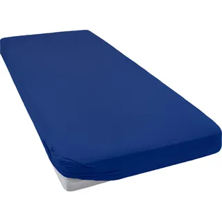 bellana Spannbettlaken Mako-Jersey 140 x 200 - 160 x 200 cm blau