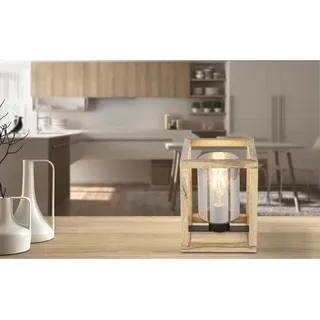 Tischlampe Globo PETTEY E27 40 W 1-flammig IP 20 schwarz ( 15497T )