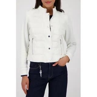 Steppjacke MONARI, Damen, Gr. 46, off, weiß, Web, Obermaterial: 100% Polyamid. Einsatz: 92% Polyester, 8% Elasthan. Futter: 100% Polyamid. Füllung: 100% Polyester. Ärmel: 92% Polyester, 8% Elasthan, unifarben, regular fit taillenbedeckt, hoch geschlossener Ausschnitt, Bündchen, Jacken Steppjacke, mit Neopren-Details, Regular Fit, Sehkragen, Schulterklappen