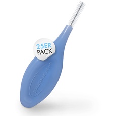 25 Stück: ORAL PREVENT Interdentalbürsten - Zahnreinigung für die Zwischenräume - Zahnzwischenraumbürste - Zahnstein-/Kariesprävention - Blau - 0,70 mm - ISO 4