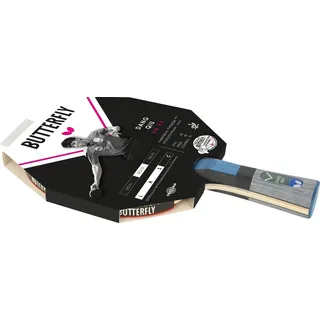 Butterfly Tischtennisschläger Dang Qiu DQX2 - Pan Asia Belag mit einem 1,8 mm Schwamm - 1 Schläger