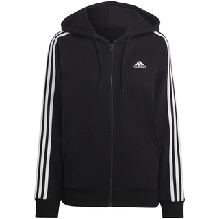 Adidas Essentials 3-Streifen French Terry Regular Kapuzenjacke Black / White L