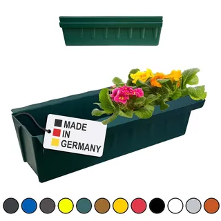 Paletten Blumenkasten 2x Dunkelgrün Einsatz zum an- & Einhängen Pflanzkasten