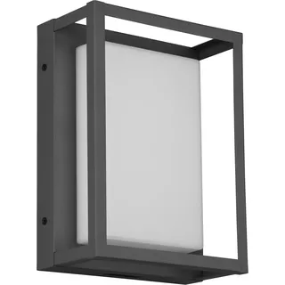 Trio LED Außen Wandleuchte Metall Anthrazit B 18 x H 24 x T 10 cm inkl. 14 Watt LED