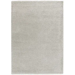 Atticgo Hochflorteppich Silber Atlas 160/230 cm , Silberfarben , Textil , Uni , Rechteckig , 160x230 cm , Oeko-Tex® Standard 100 , antistatisch, für Fußbodenheizung geeignet, leicht zusammenrollbar , Teppiche und Böden, Teppiche, Hochflorteppiche & Shaggys