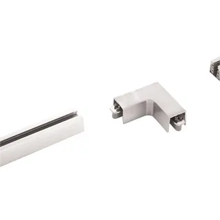 Fischer & Honsel Schienensystem-Verbinder , Nickelfarben , Metall , 7x7 cm , Lampen & Leuchten, Innenbeleuchtung, Schienensysteme