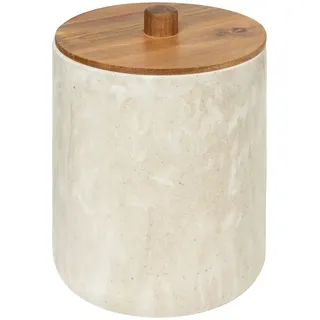 5five Simply Smart Mülleimer Come, Abfalleimer, Badmülleimer, Polyresin, Beige, 5 L, 200161A - Beige