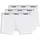 Boxershorts unifarben Schwarz/Weiß L 3er Pack