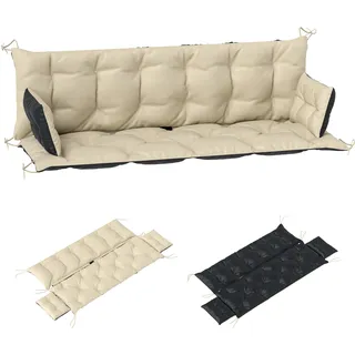 Outsunny Sitzkissen 180 x 110 x 8 cm beige 1 St.