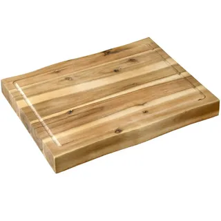 KESPER »Schneidebrett mit Saftrille, Akazie, FSC«, beige
