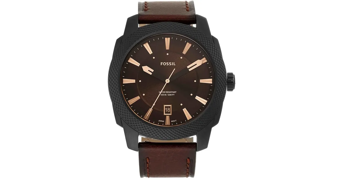 Fossil Machine Leder 49 mm FS5401 | juuhu.at