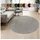 Teppich »Cadiz 630« rund 14 mm Höhe Kurzflor, Uni-Farben, besonders weich, waschbar, Wohnzimmer, grau