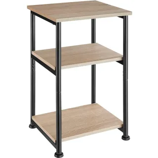 tectake Beistelltisch Memphis,34 x 30 x 59 cm,Industrial Holz hell, Eiche Sonoma , Holzwerkstoff , Beton Optik , 34x59x30 cm , Wohnzimmer, Wohnzimmertische, Beistelltische
