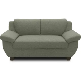 DOMO. collection Panama 2 Sitzer, Sofa, 2er Couch, Garnitur, 3-2-1, grün, 159 cm