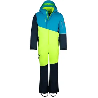 Trollkids Hallingdal Rennanzug - Cool Lime / Vivid Blue / Night Sky - 92 cm