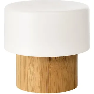Duni 186425, Weiß, Holz, Bambus, 1 Glühbirne(n), LED, 105 mm, 10,5 cm - Weiß, Braun