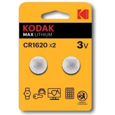 Kodak CR1620 Single-use battery Lithium - Batterie (2 Stk., CR1620, 70 mAh), Batterien + Akkus