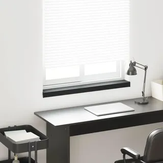 Fensterbank Schwarz mit Holzmaserung 60 x 10 x 4,5 cm PVC - Schwarz