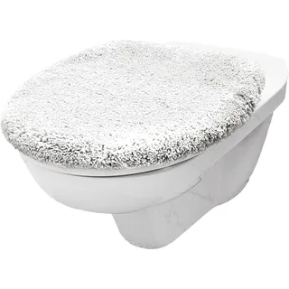 Brandsseller WC Deckelbezug 38x48 cm Ausschnitt aus weichem Mikrofaserstoff Toiletten Sitzbezug für Optimalen Komfort und Stil-Weiss