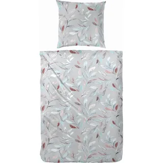 Primera Bettwäsche »Edelflanell Bettwäsche "Leavery"« 2 Stk., tlg. Mit abstrakt-floralen Motiven, bunt