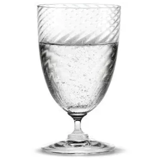 Holmegaard Wasserglas 19 cl Regina aus mundgeblasenem Glas klassisch, klar