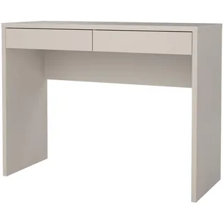 Tvilum Schreibtisch mit 2 Schubladen, 100,1 x 39,9 x 76,5 cm, Computertisch Beige, Bürotisch, Konsolentisch, Für Arbeitszimmer, Schlafzimmer, Wohnzimmer, Flur