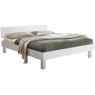 Hasena Forti 160 x 200 cm Fußhöhe 20 cm buche weiß