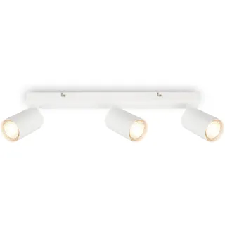 Briloner - Deckenlampe schwenkbar, GU10 Fassung, max. 9 W, Deckenleuchte, Lampe, Wohnzimmerlampe, Schlafzimmerlampe, Küchenlampe, Deckenstrahler, Deckenbeleuchtung, Flurlampe, 44 cm, Weiß