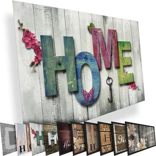 Valia Home Fußmatte - Schmutzfangmatte Türmatte für Innen und Aussen - Fussmatte - Sauberlaufmatte rutschfest - Fußabtreter Haustür - Home Design 40 x 60 cm (Home 2)