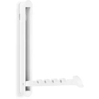 Secotec Wand-Klappaken Foldi II 140 x 16 mm weiß Garderobenhaken klappbar zum Einlassen