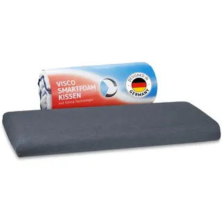 Bauchschläferkissen 40x80 HADAR low QuickDry, Extra flach (6cm), Hochwertiger Memory-Foam, Ergonomisches Kopfkissen für Bauchschläfer, Schnelltrocknender Klima-Bezug, Passt in 40 x 80 Bezüge