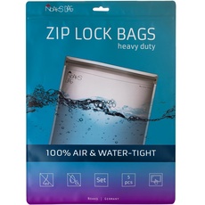 Noaks Bags, 5er-Pack, Wasserdichte Beutel, IPX8, Luft- und Geruchsdicht, Reise-Organizer, Packsack