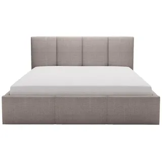 Fedve Polsterbett Celano Slim 120x200 cm, Taupe , Textil , 120x200 cm , Schlafzimmer, Betten, Polsterbetten