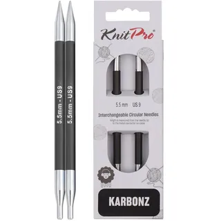 KnitPro Karbonz Austauschbare Nadelspitzen 5" (13cm) | 5,5mm
