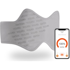 Vulpés HeatBelt Pro - intelligenter Wärmegürtel | Wärmeunterstützung für den Rücken, Nieren und Beckenbereich | Smartphone Steuerung | Bambus Material | Entwickelt in Deutschland