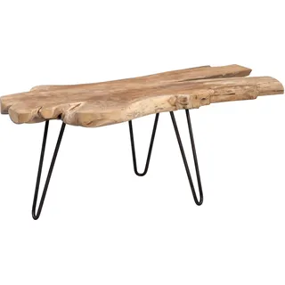 M2 Kollektion Tallus Couchtisch, Holz, Teak, 100 x 40 x 40 cm, Braun