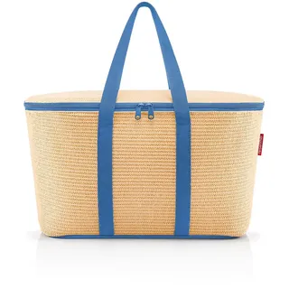Reisenthel coolerbag Raffia Blue - Kühltasche aus hochwertigem Polyestergewebe – Ideal für das Picknick, den Einkauf und unterwegs