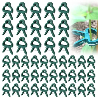 EYVRPAU 45 Stück Wiederverwendbare Pflanzenclips Pflanzenklammern Pflanzenhalter Rankhilfe für Tomaten Kletterpflanzen Blumen Rosen Garten