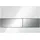 TECEsquare WC-Betätigungsplatte Glas für Zweimengentechnik, 9240802, Farbe: Glas weiß, Tasten chrom glänzend