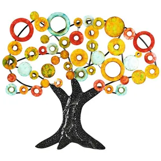 Metallbild , Multicolor , Metall , 93x84x2.5 cm , 3D-Effekt , Bilder & Rahmen, Bilder, Holz & Metallbilder