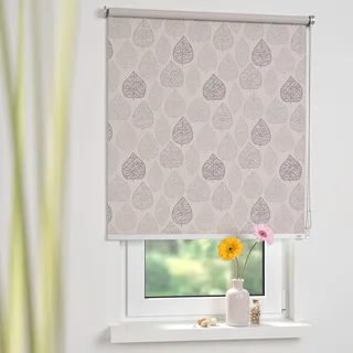 Seitenzugrollo "Kettenzugrollo Verdunklung" Gr. 5, beige, B:142cm H:180cm, Metall, Polyester, SCHÖNER WOHNEN-KOLLEKTION, Rollos, Seitenzugrollo