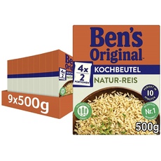 Bild Natur Reis, 10 Minuten Kochbeutel, 9 Packungen (9 x 500g)