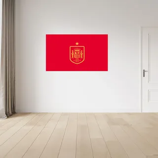Licensed Décor Vinyl-Wandaufkleber, Motiv: Royal Spanish Football Federation (RFEF), klein, 65 x 40 cm, Gelb