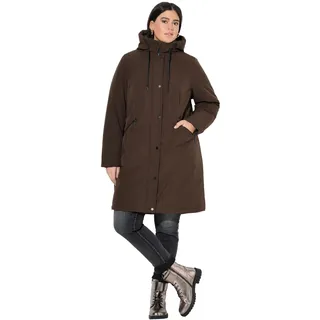 Ulla Popken Damen große Größen Übergrößen Plus Size HYPRAR Funktionsjacke, wasserabweisend, verstellbare Kapuze