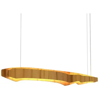 Elstead Lighting Led-Hängeleuchte , Teakfarben , Holz, Kunststoff , Teakholz , furniert , 9x150x140 cm , RoHS, Ce , höhenverstellbar , Lampen & Leuchten, Leuchtenserien