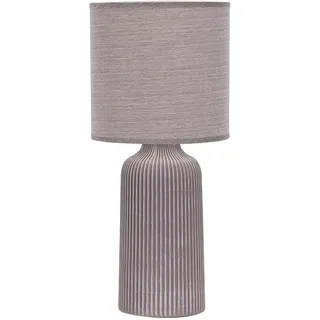 Tischleuchte , Braun , Textil, Keramik , 45 cm , Lampen & Leuchten, Innenbeleuchtung, Tischlampen, Tischlampen